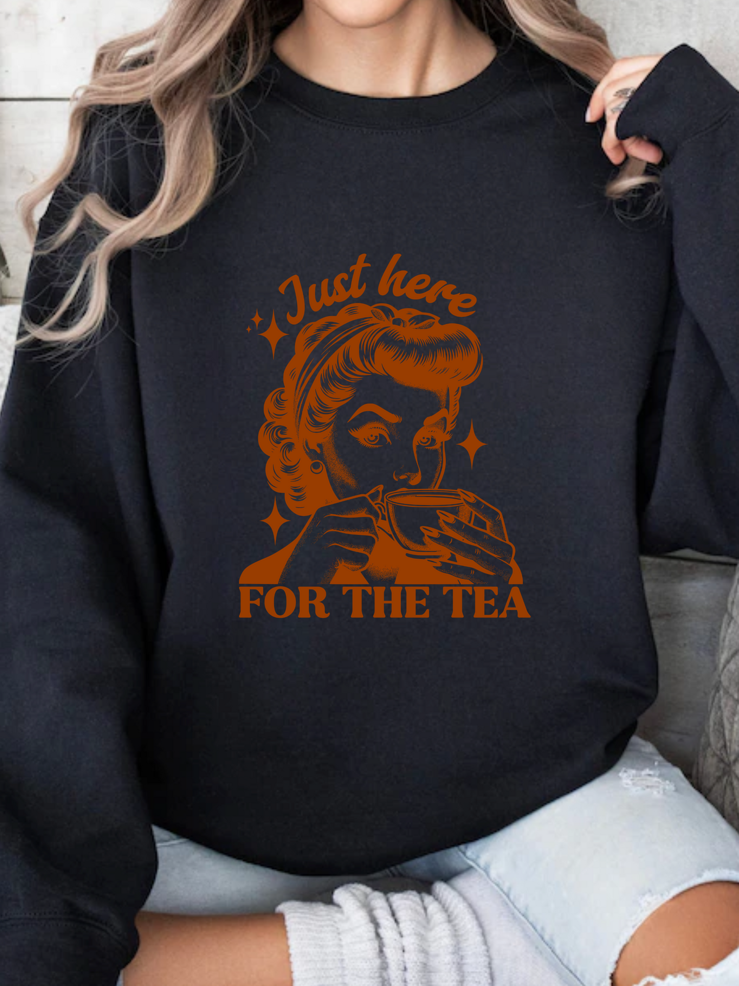 Here For The Tea Graphic
