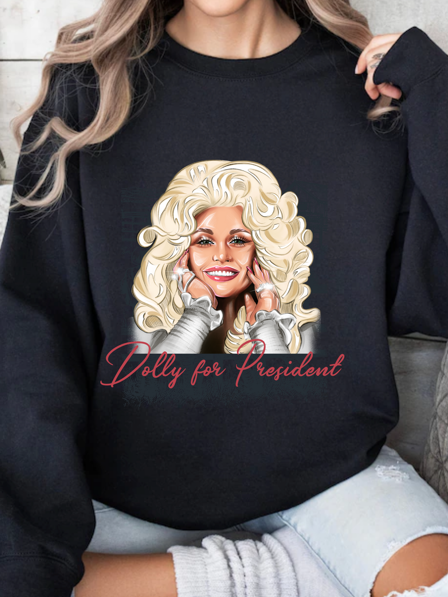 Dolly For President Graphic