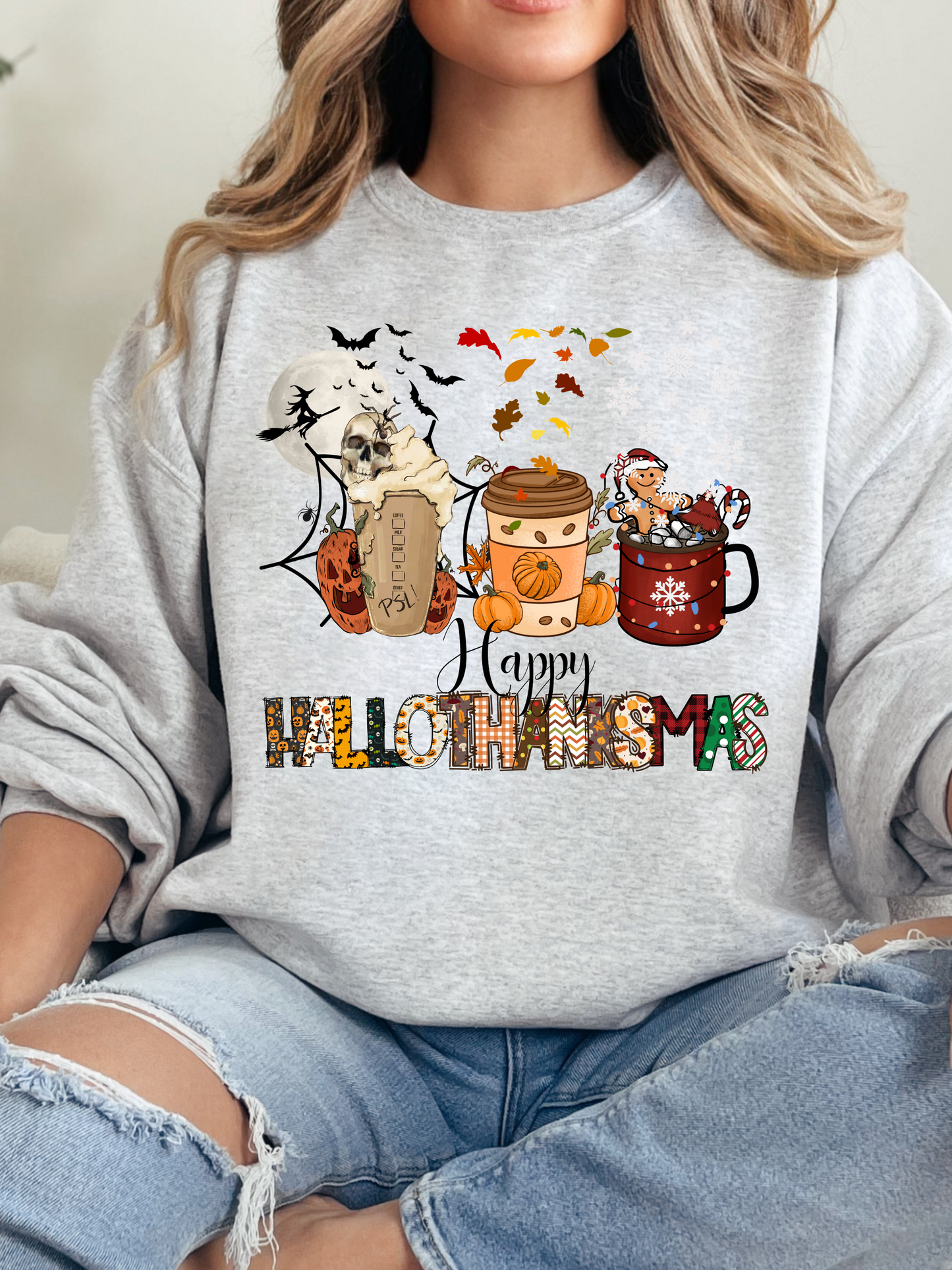 Happy Hallothankmas Graphic