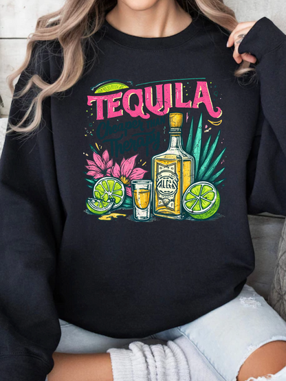 Tequila Cheaper Than Therapy Graphic