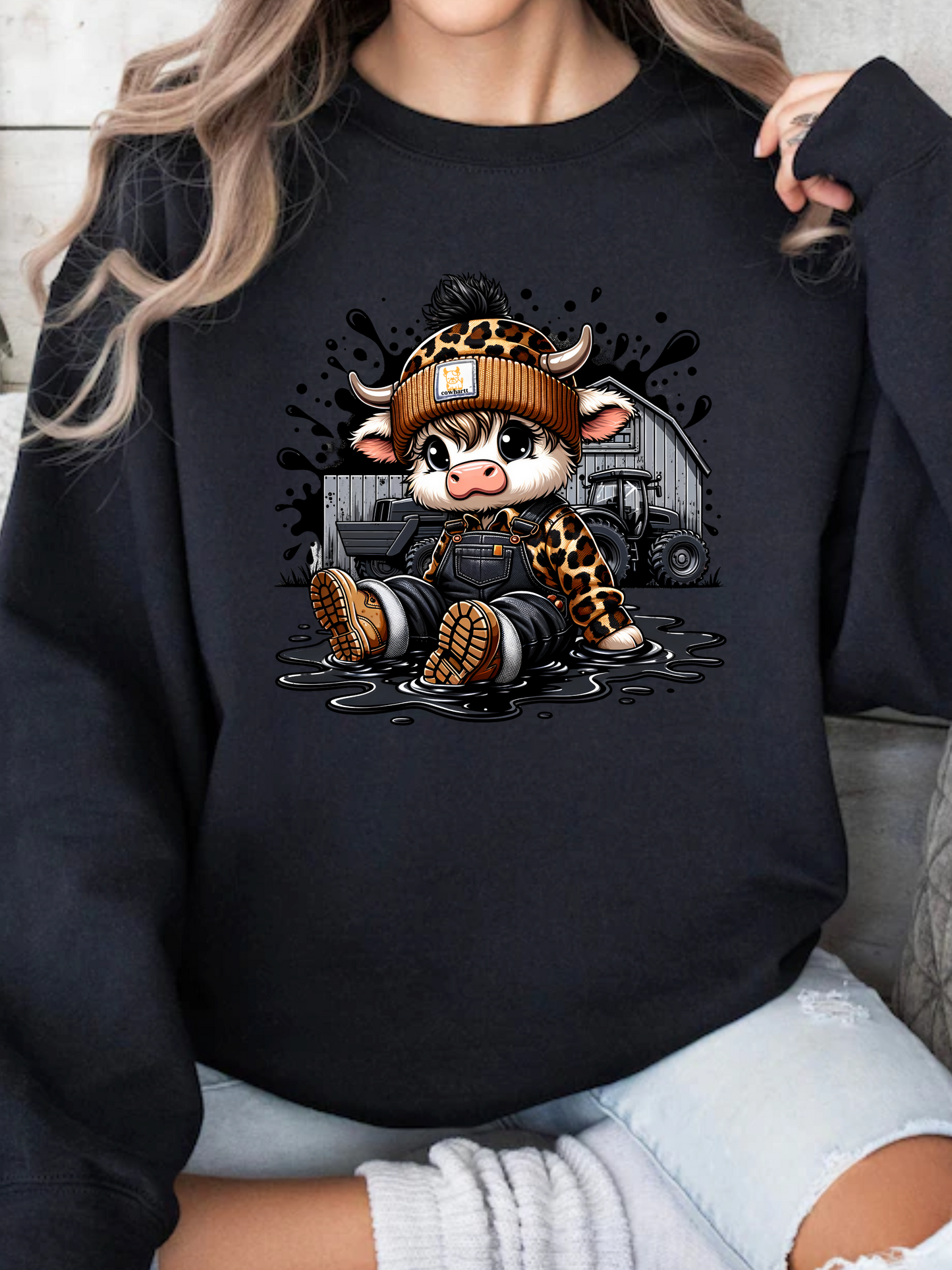 Work Hard, Moo Hard Graphic