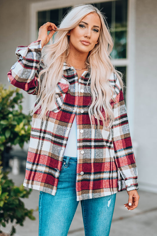 Buy our "PREORDER: Aspen Plaid Button Front Shirt Jacket with Breast Pockets" online – Willow Boutique Clothing. Shop stylish PREORDER: Aspen Plaid Button Front Shirt Jacket with Breast Pockets today.