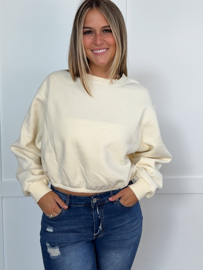 Pullover Babe Cropped Crewneck