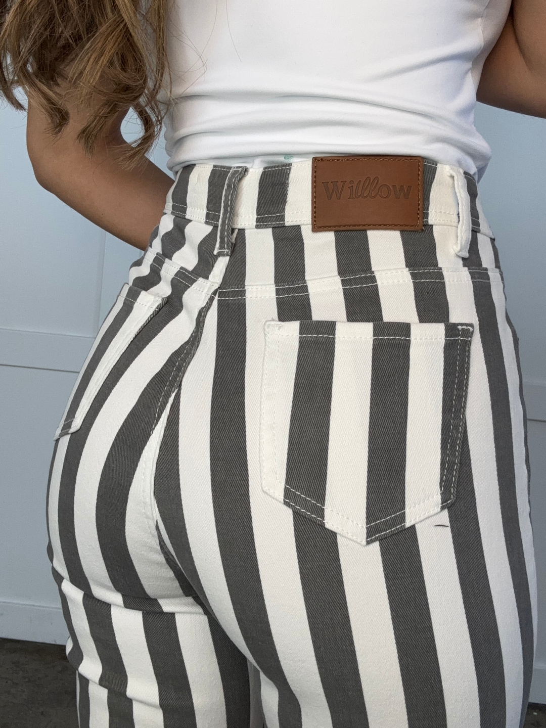 Buy our "Farrah Broadway Girl Striped Flares" online – Willow Boutique Clothing. Shop stylish Farrah Broadway Girl Striped Flares today.