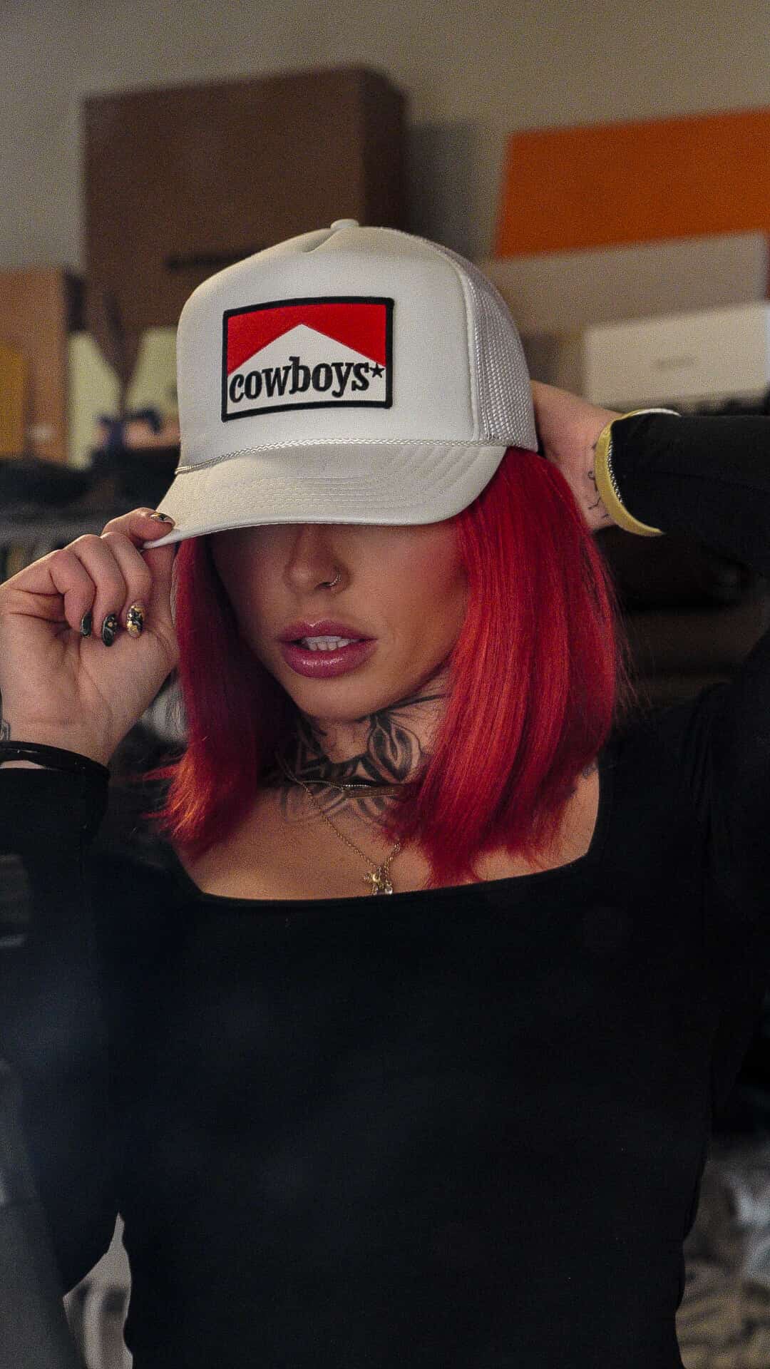 Cowboys Patch Foam Trucker Hat
