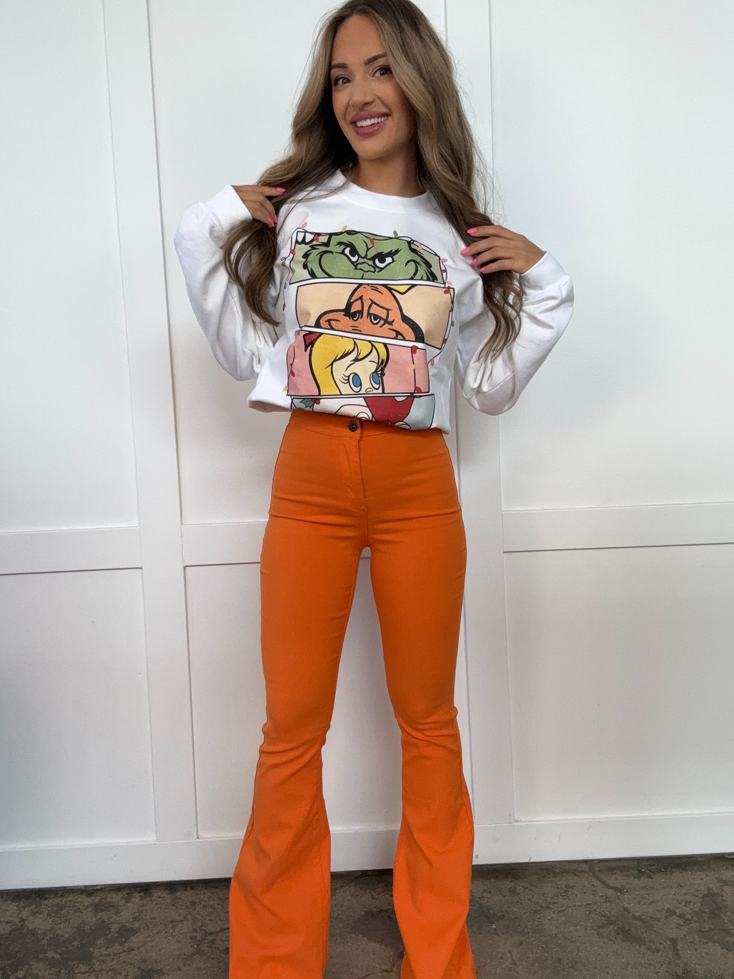 Buy our "North Pole Flare Bundle (1 Fiona Flare + 1 Christmas Crewneck)" online – Willow Boutique Clothing. Shop stylish North Pole Flare Bundle (1 Fiona Flare + 1 Christmas Crewneck) today.