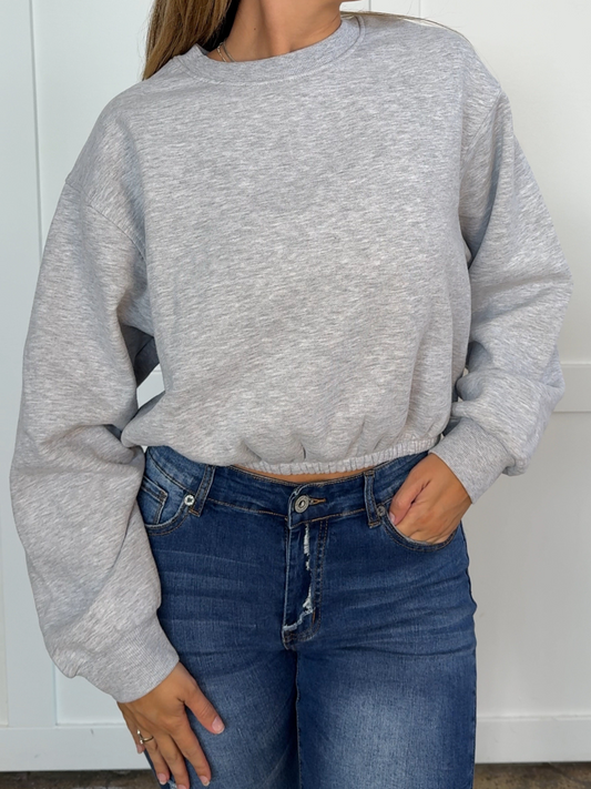 Pullover Babe Cropped Crewneck