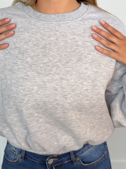 Pullover Babe Cropped Crewneck