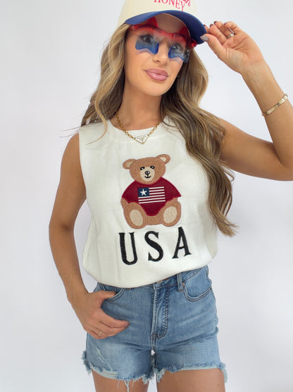 Teddy Sweater Top
