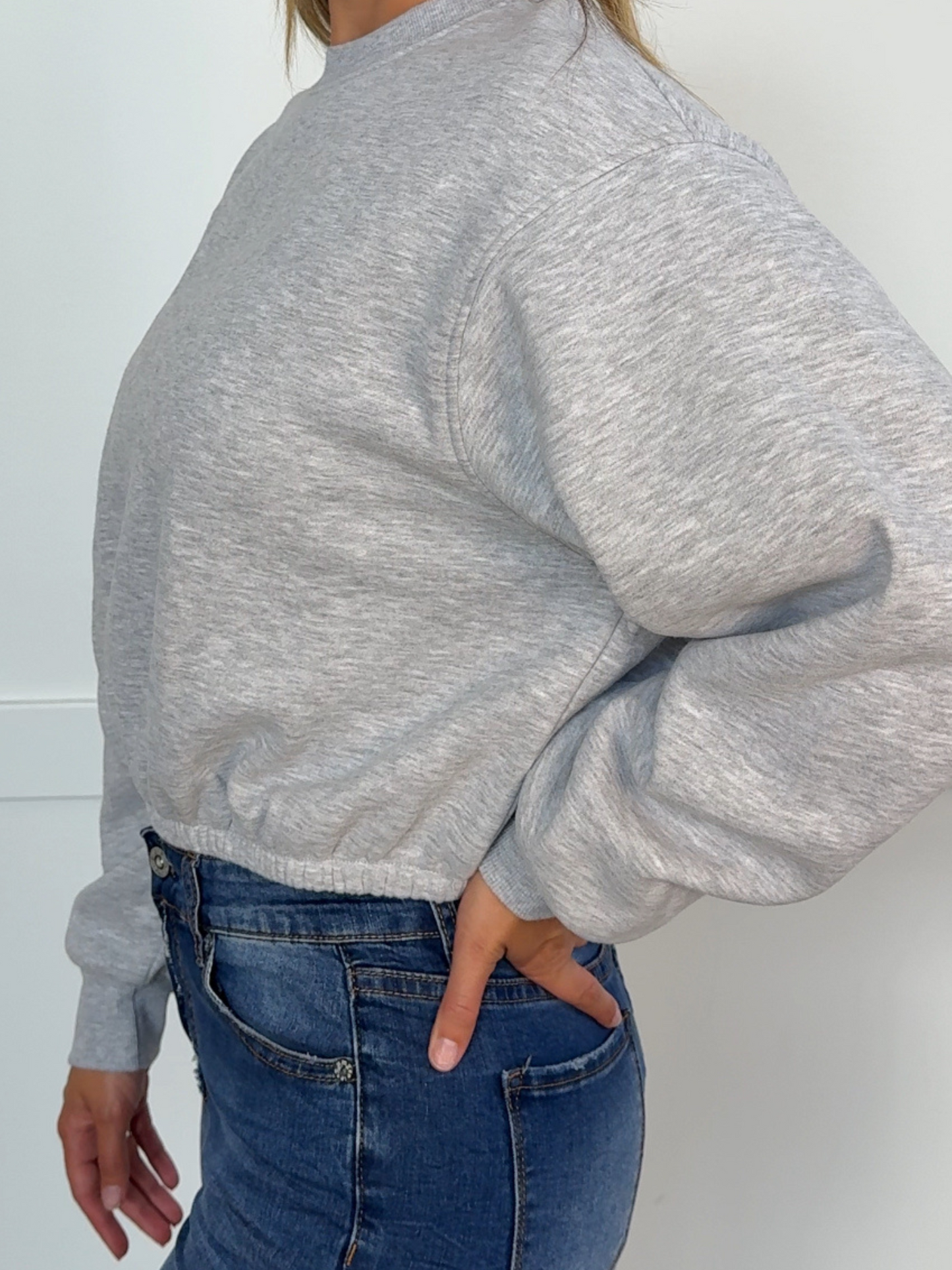 Pullover Babe Cropped Crewneck