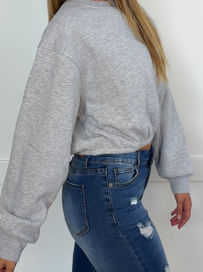 Pullover Babe Cropped Crewneck