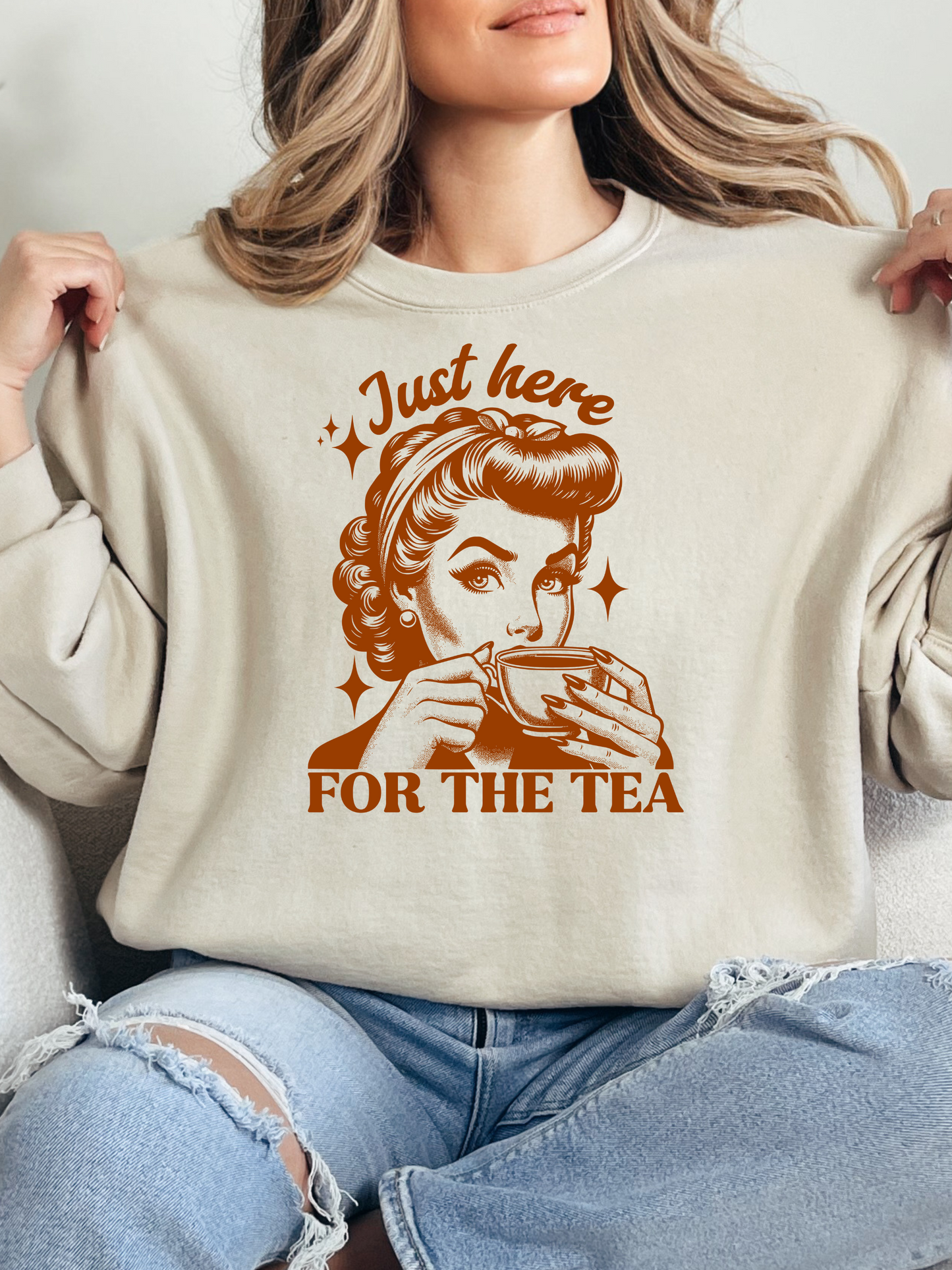 Here For The Tea Graphic