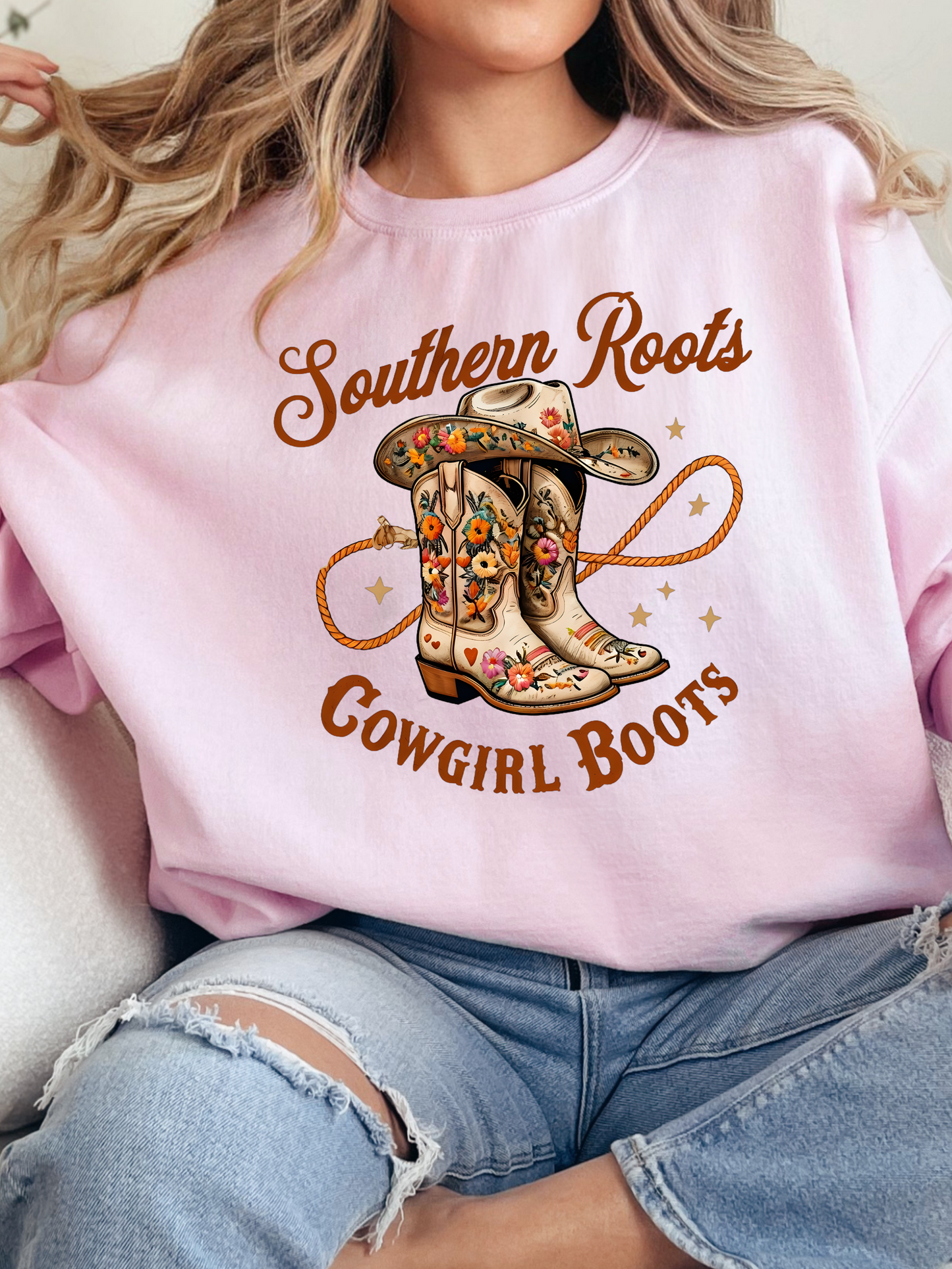 Southern Roots & Cowgirl Boots Graphic