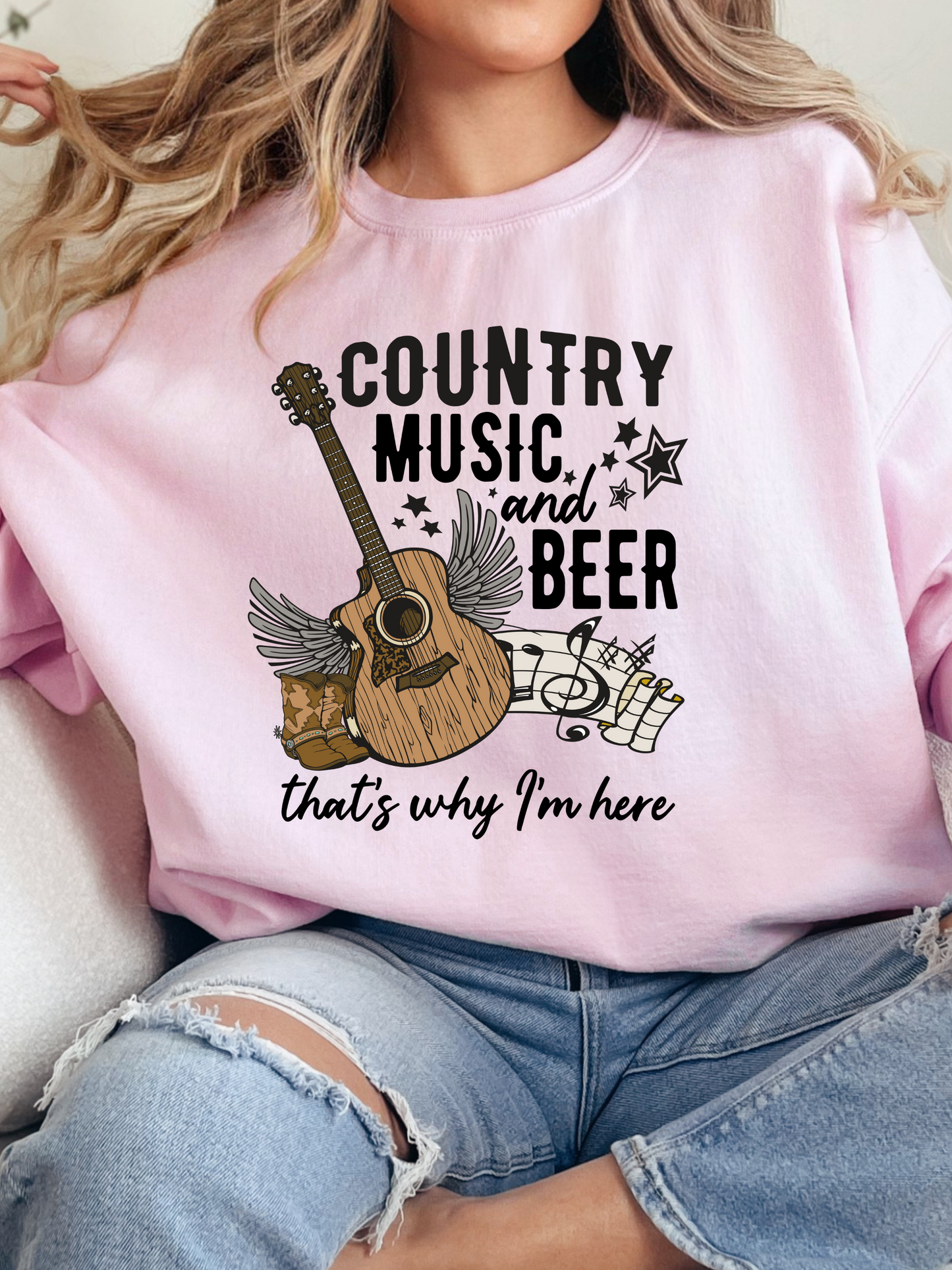 Country Music And Beer Graphic