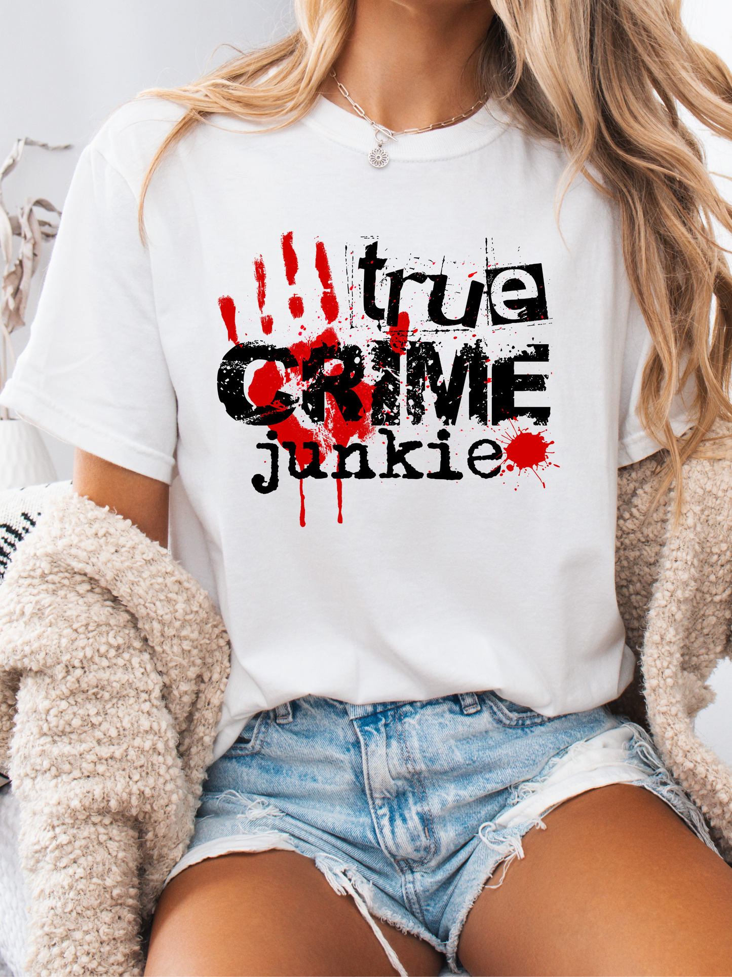 True Crime Junkie Graphic