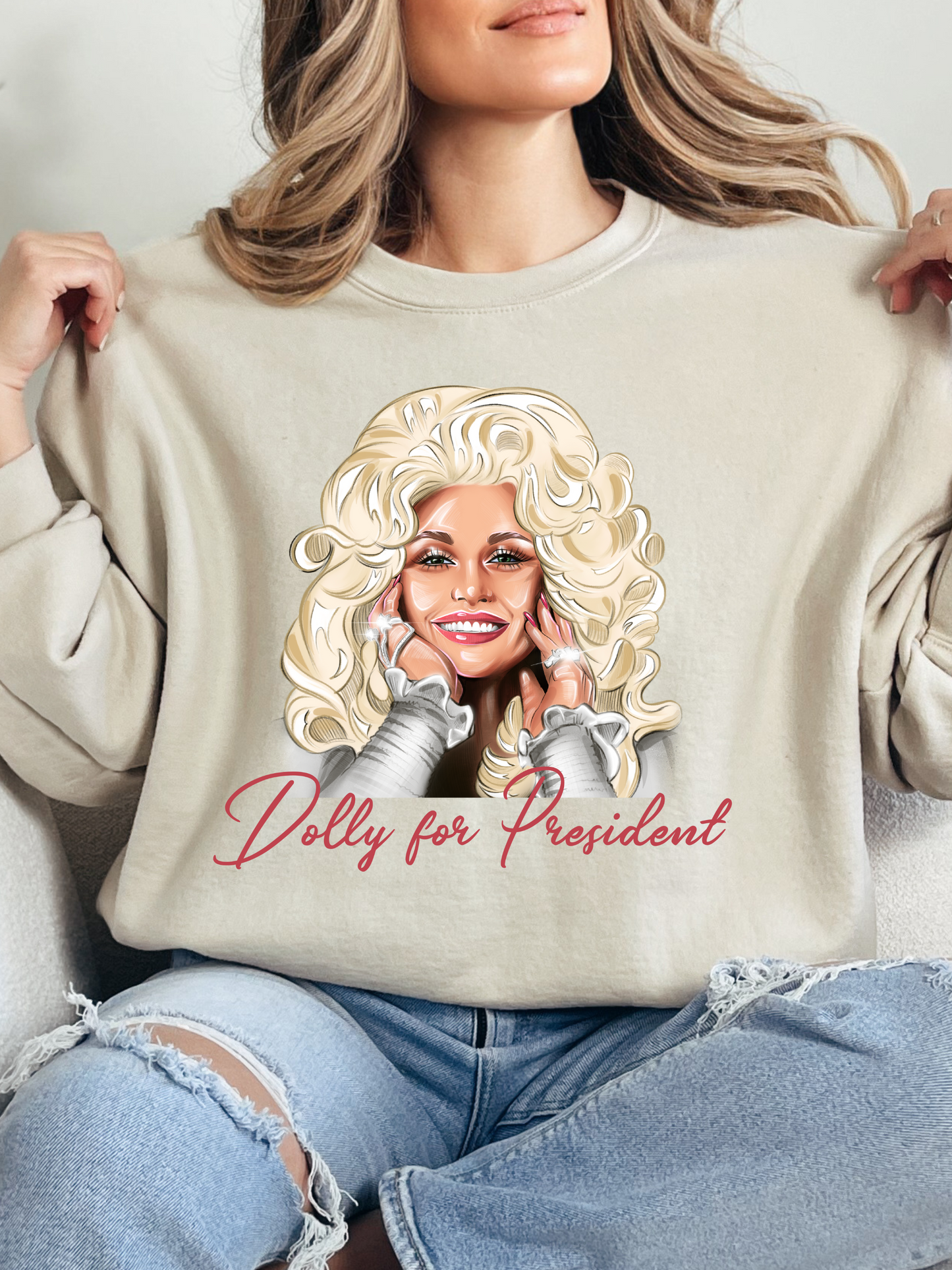 Dolly For President Graphic