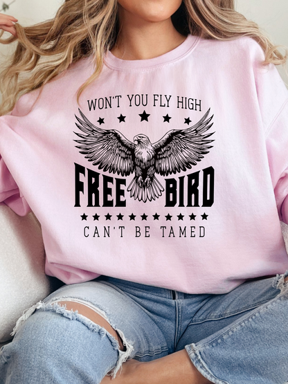 Fly High Free Bird Graphic