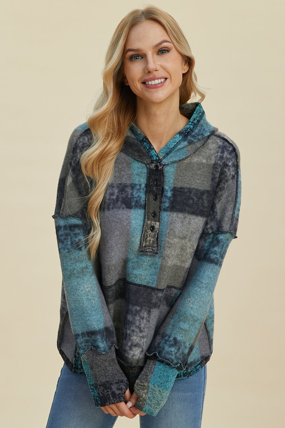 PREORDER: Colorful Connections Plaid Hoodie