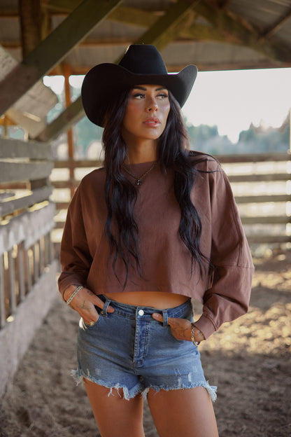 Riley Cropped Long Sleeve