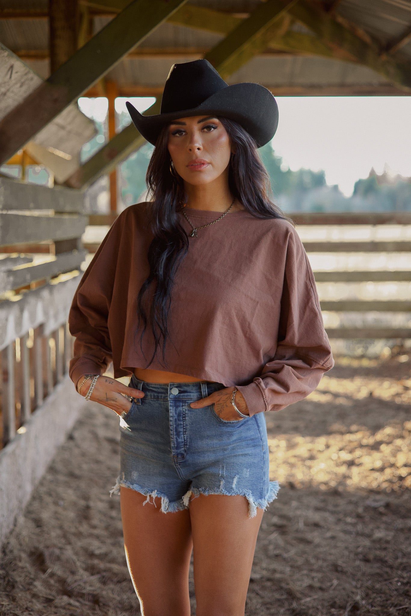 Riley Cropped Long Sleeve