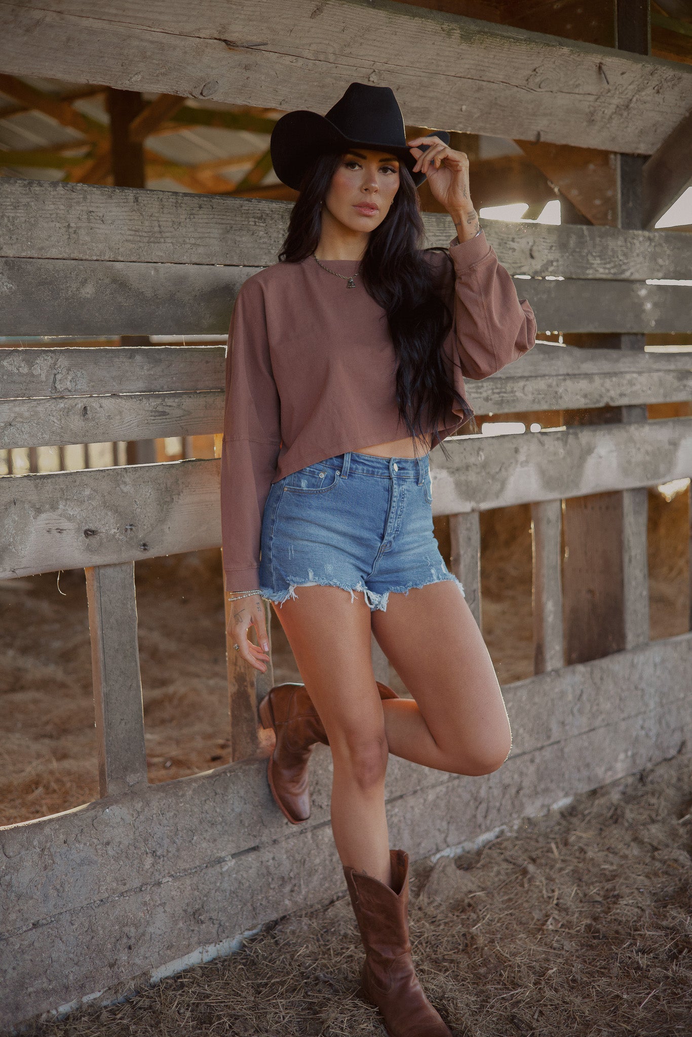 Riley Cropped Long Sleeve