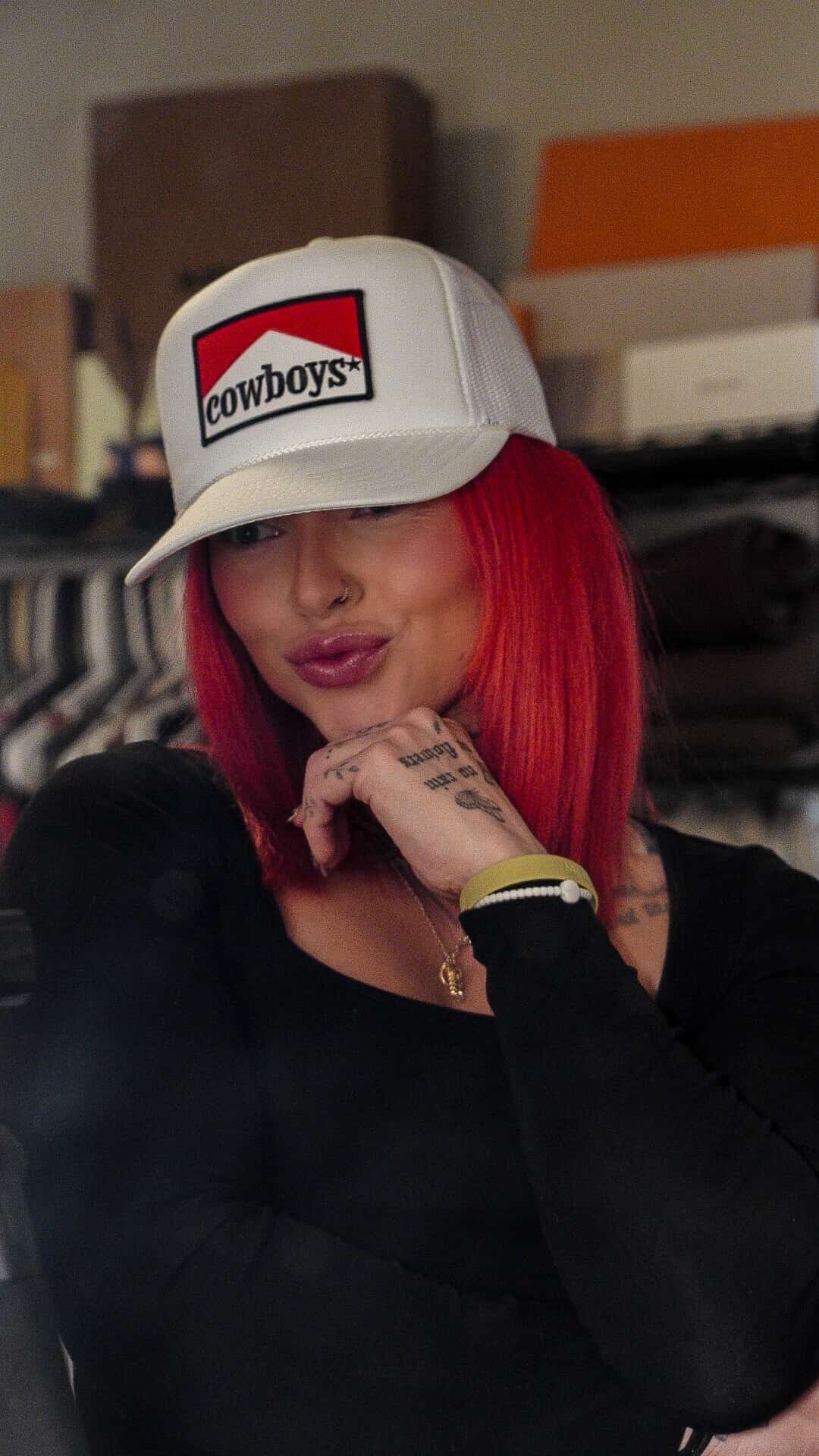 Cowboys Patch Foam Trucker Hat
