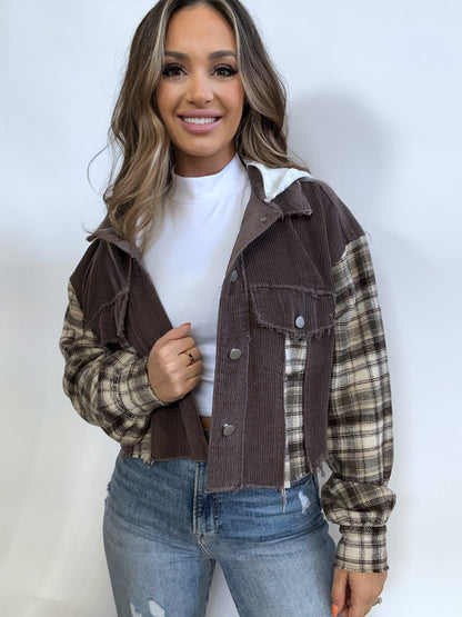 Buy our "Fall Leaves Plaid Cropped Shacket" online – Willow Boutique Clothing. Shop stylish Fall Leaves Plaid Cropped Shacket today.