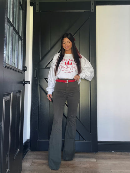 Shop Willie's Christmas Tree Farm Graphic online at Willow Boutique – best boutique for women’s fashion.