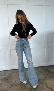 Viral Cindy High Rise Tummy Control Destroy Flare