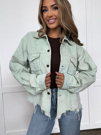 Daisy Jones Button Down Corduroy Trucker Jacket