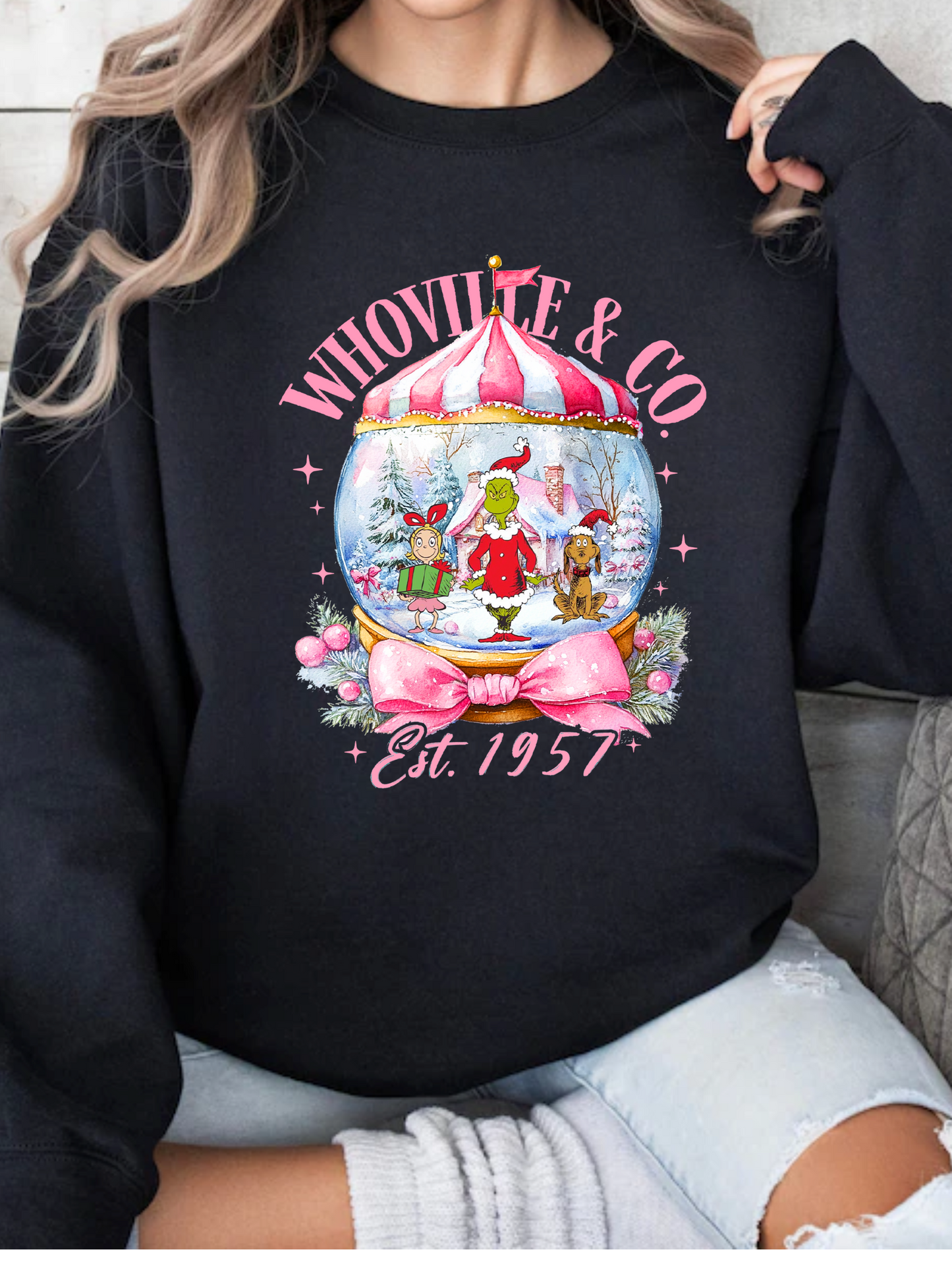 Snowflake Hollow Christmas Graphic