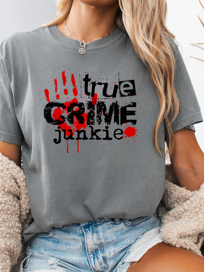 True Crime Junkie Graphic