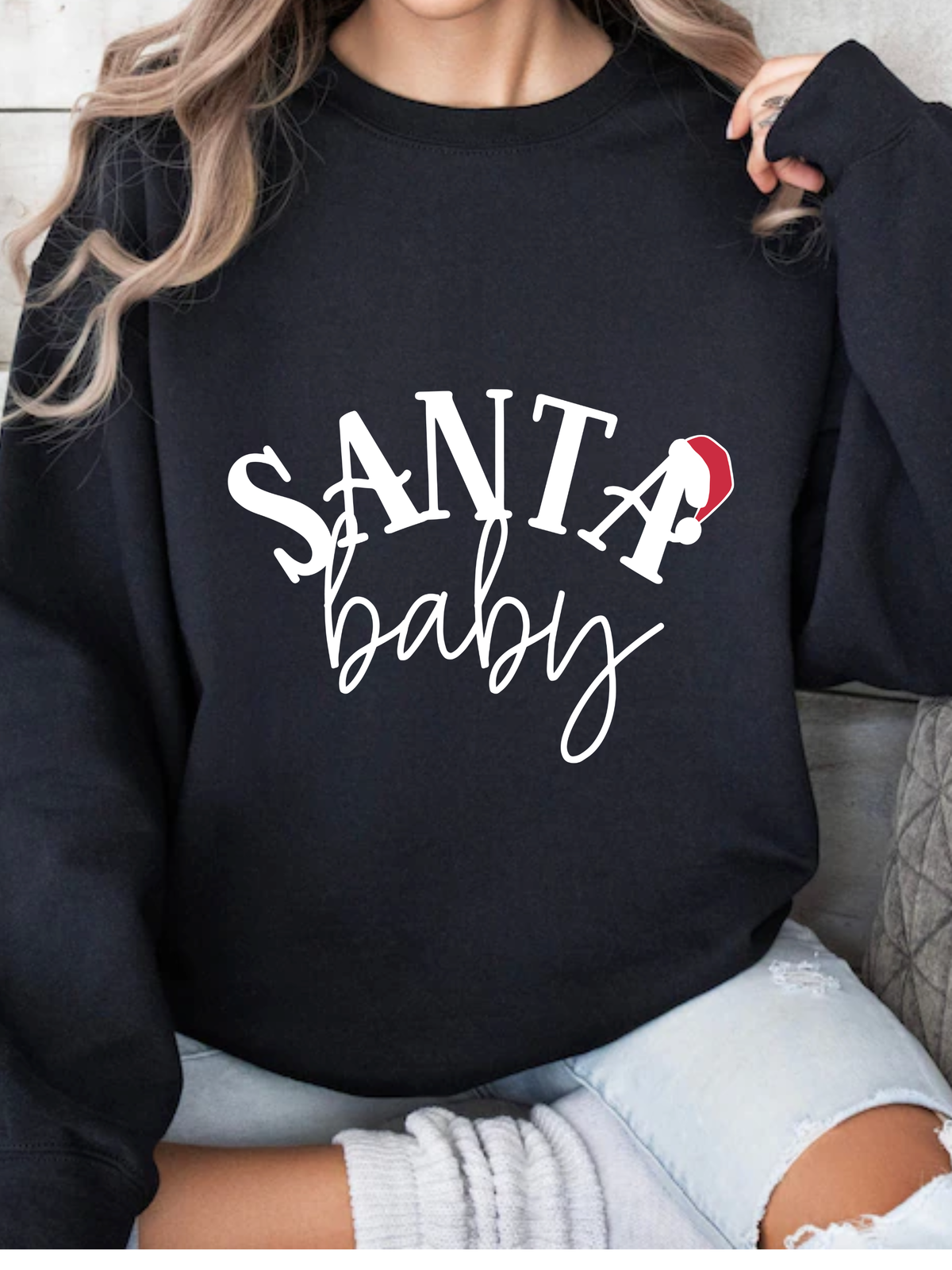 Santa Baby Holiday Graphic