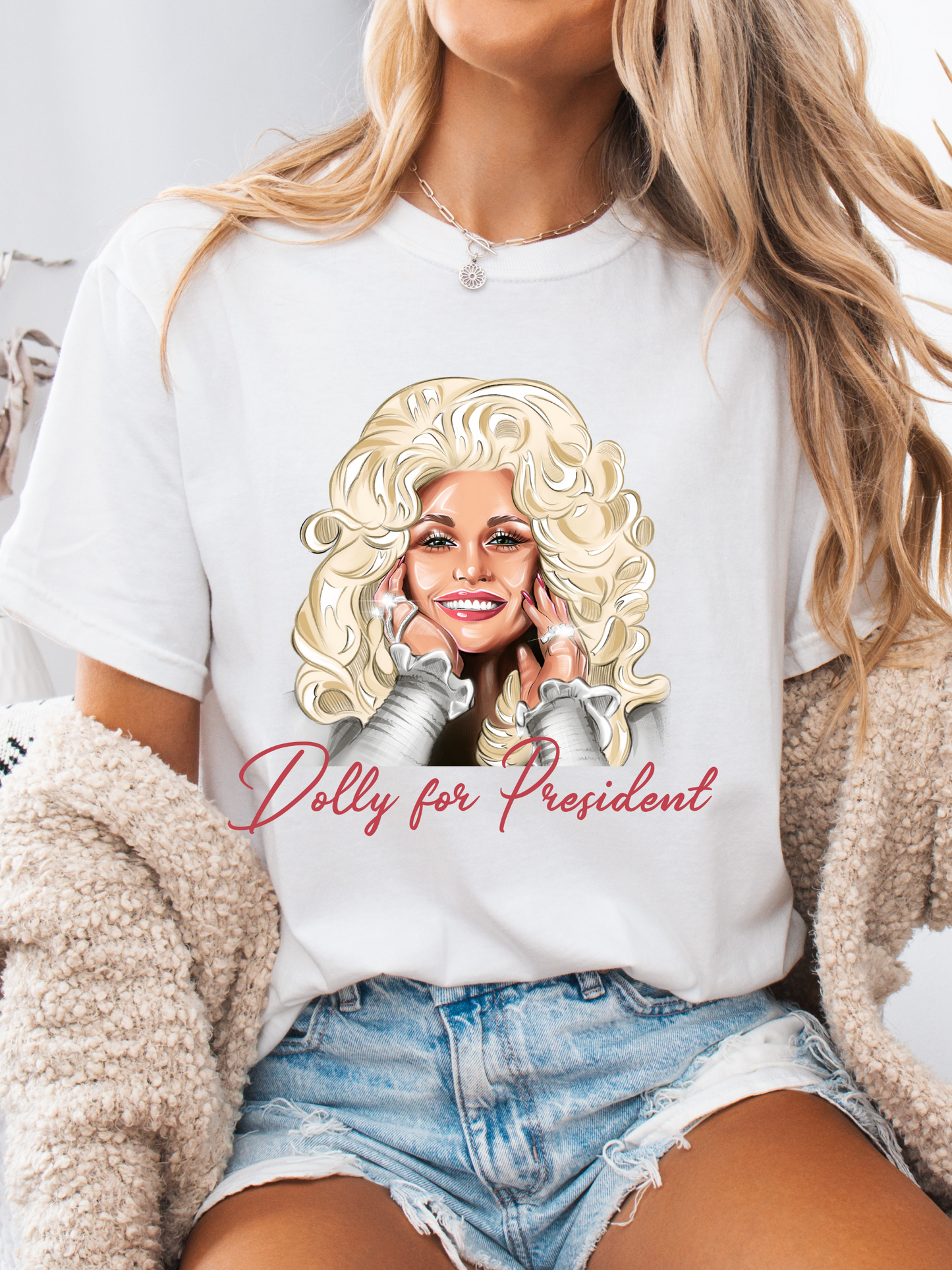 Dolly For President Graphic
