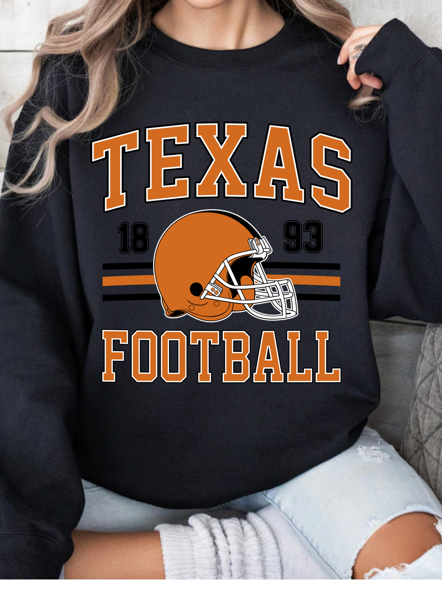 Retro Texas Football Graphic