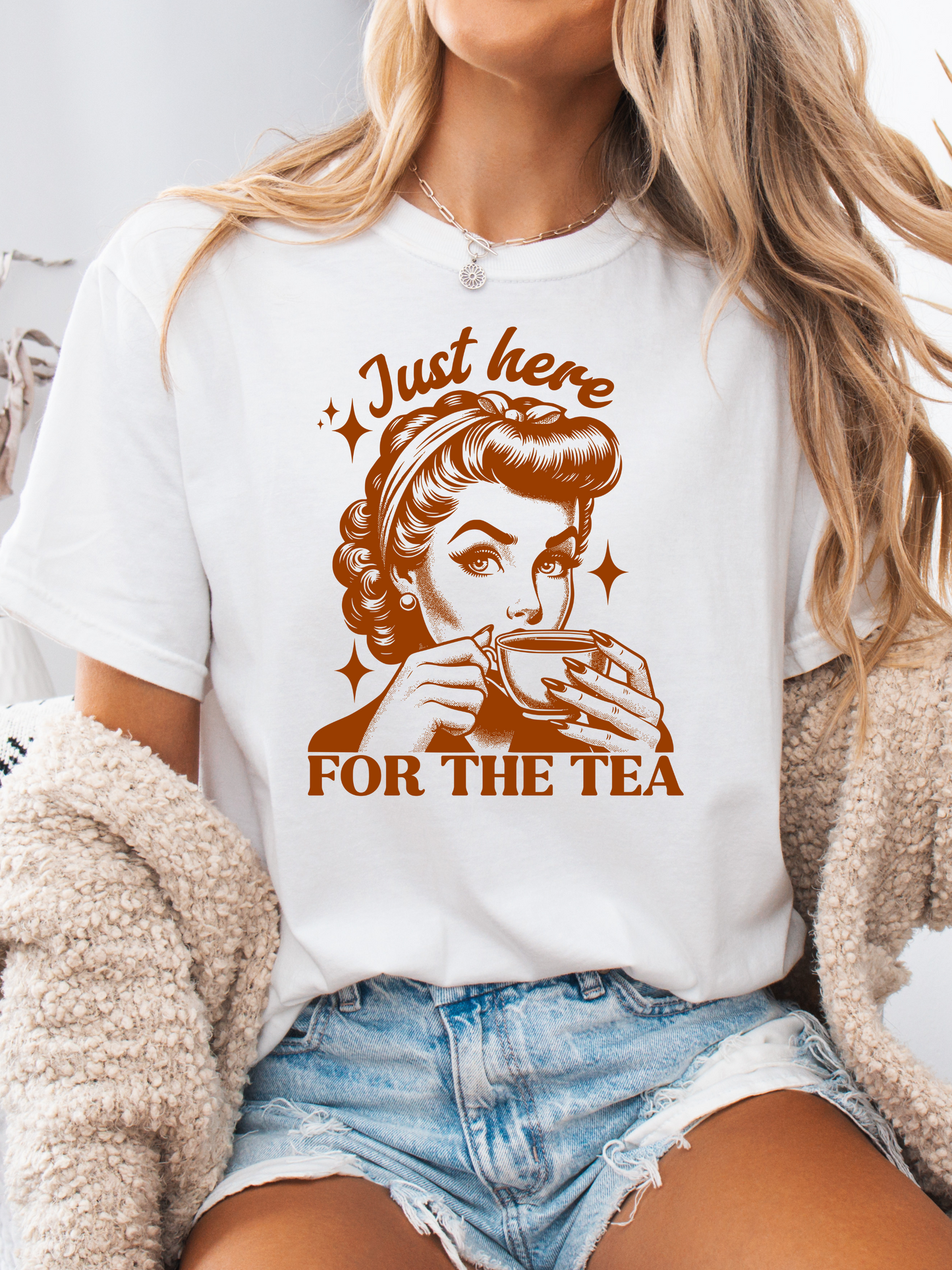Here For The Tea Graphic