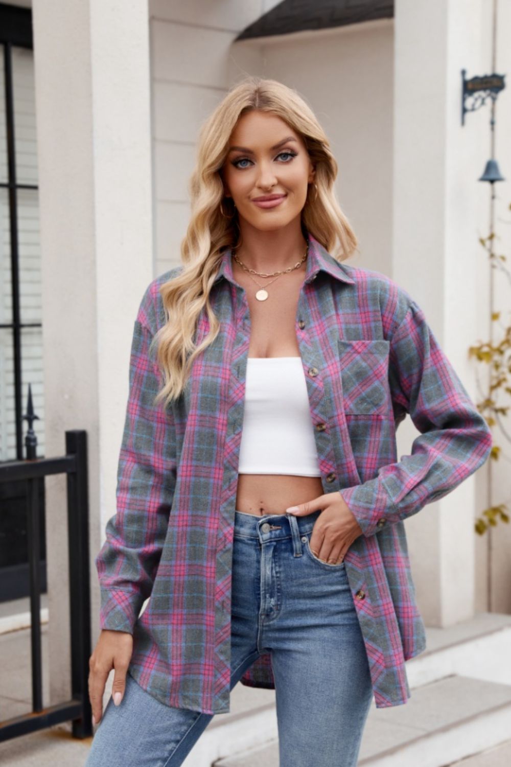 Buy our "PREORDER Fall Colors Plaid Collared Neck Shirt" online – Willow Boutique Clothing. Shop stylish PREORDER Fall Colors Plaid Collared Neck Shirt today.