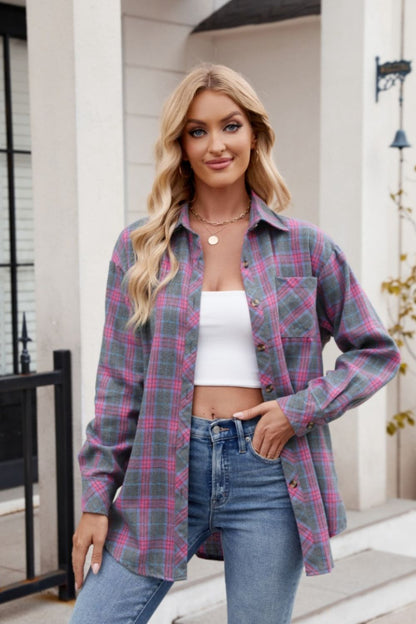 Buy our "PREORDER Fall Colors Plaid Collared Neck Shirt" online – Willow Boutique Clothing. Shop stylish PREORDER Fall Colors Plaid Collared Neck Shirt today.