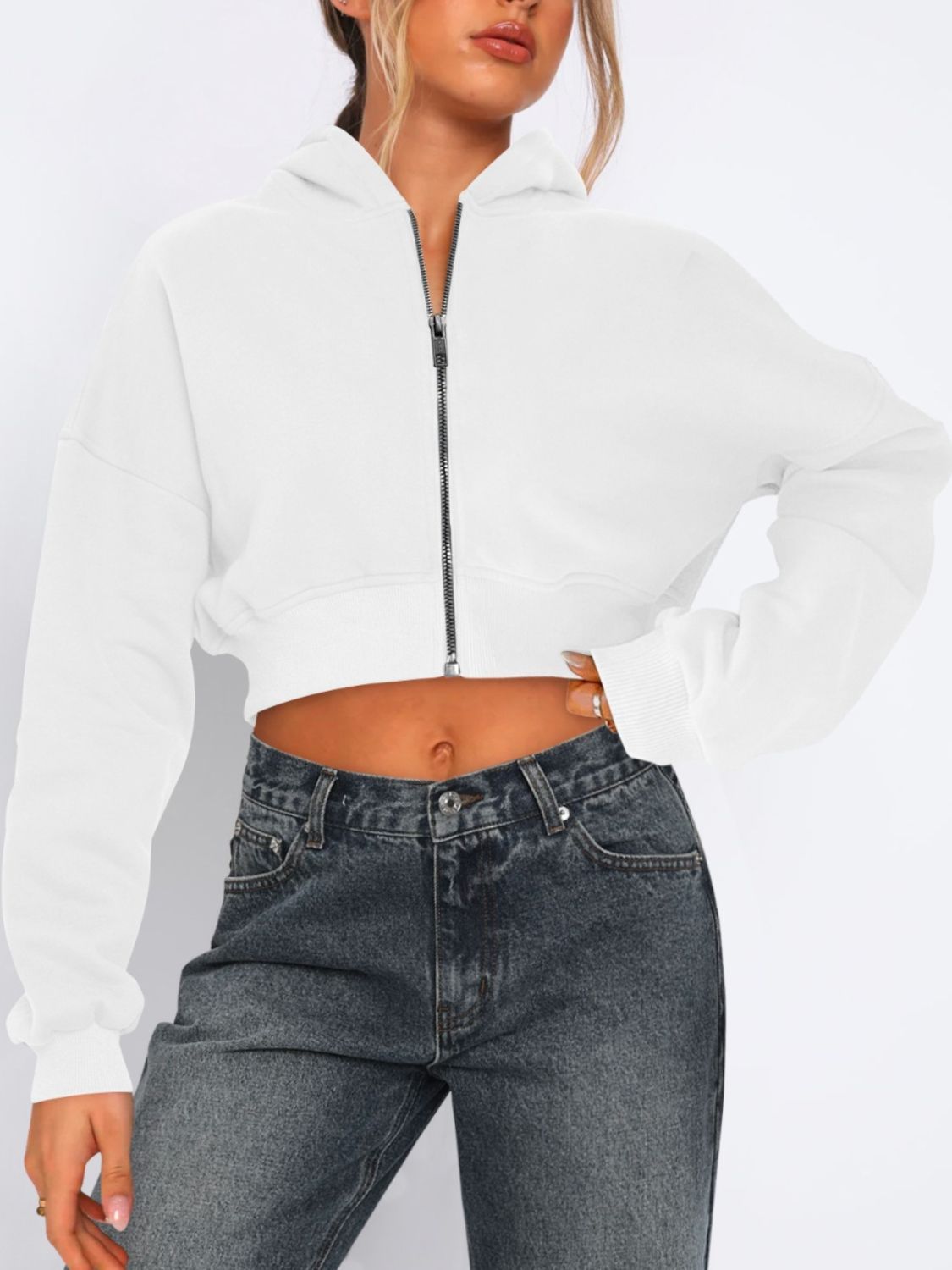 PREORDER: Athena Hooded Cropped Jacket