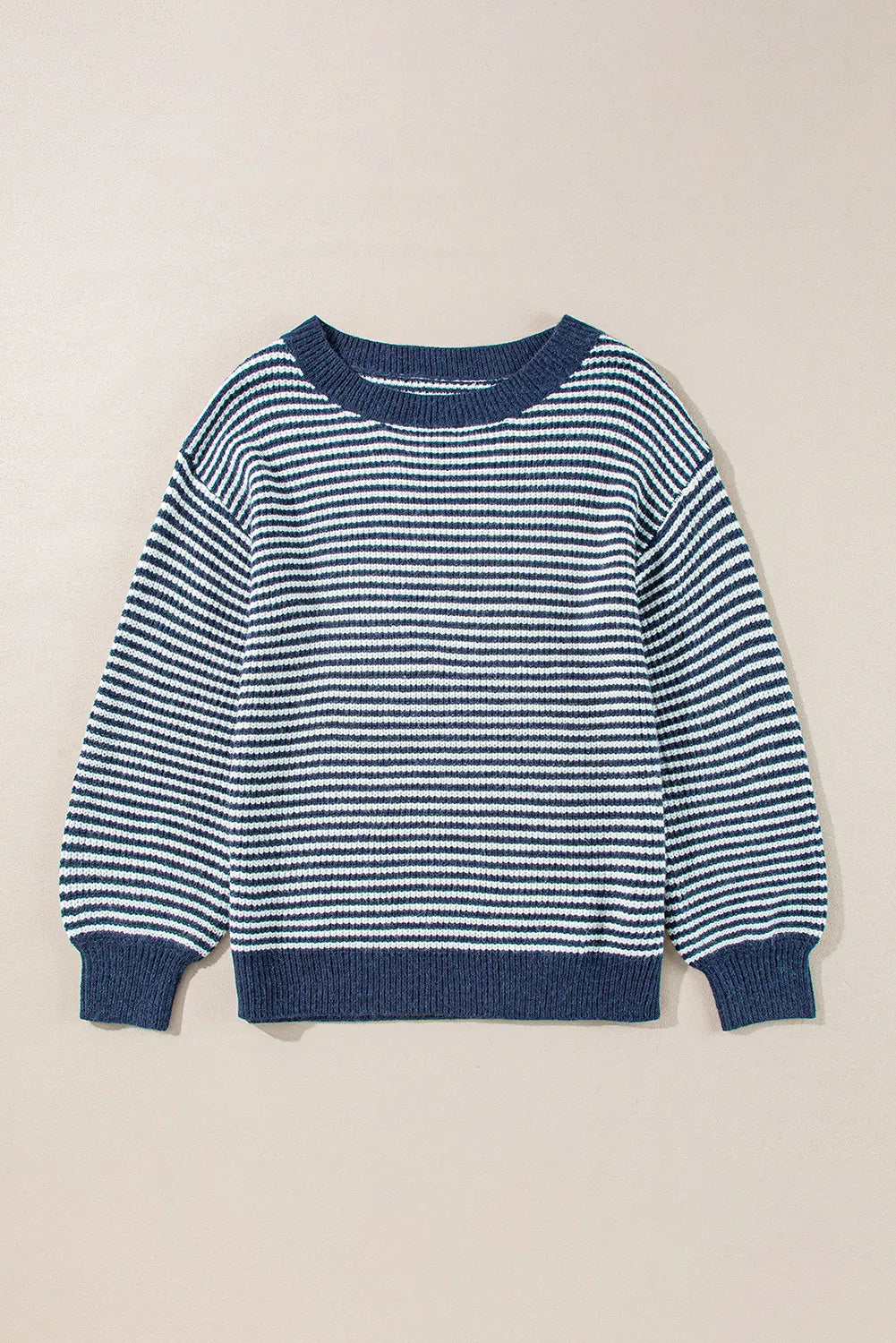 PREORDER: Easy Breezy Striped Dropped Shoulder Sweater