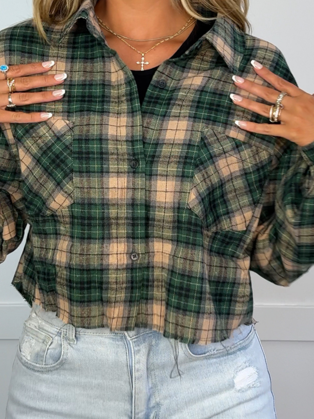 Buy our "Rory Plaid Cropped Flannel" online – Willow Boutique Clothing. Shop stylish Rory Plaid Cropped Flannel today.