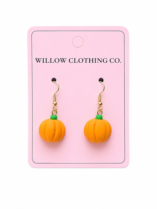 Pumpkin Dangle Earrings