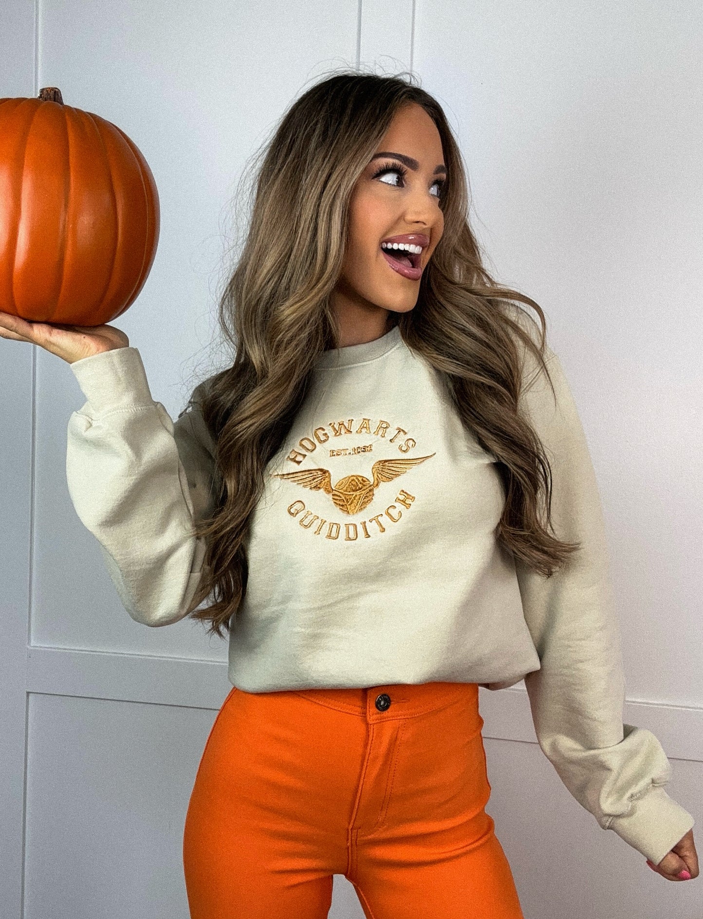 Varsity Quidditch Club Embroidered Crewneck