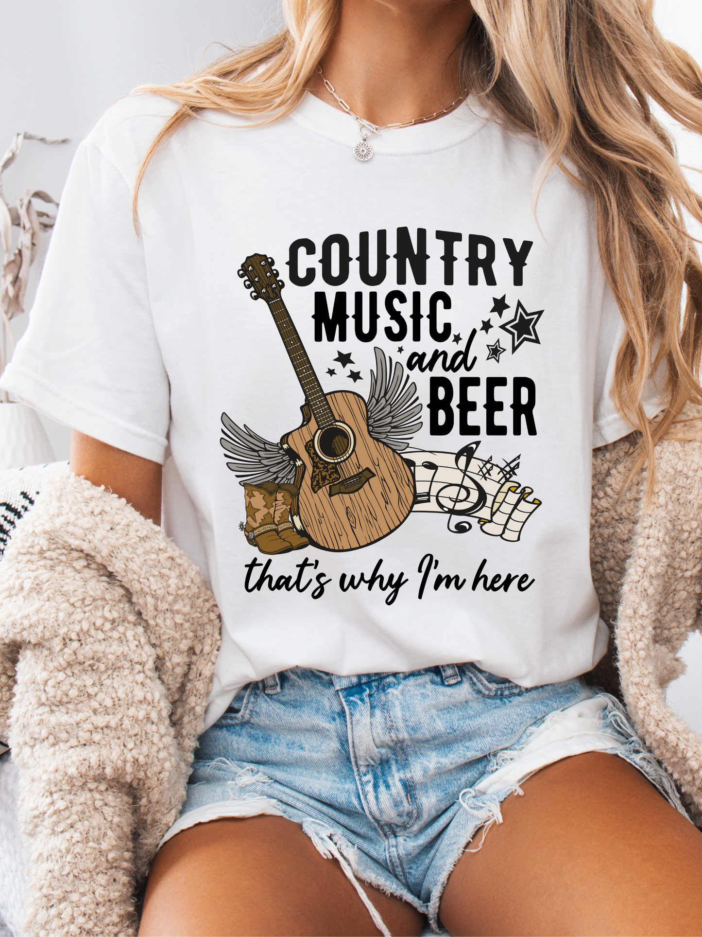 Country Music And Beer Graphic