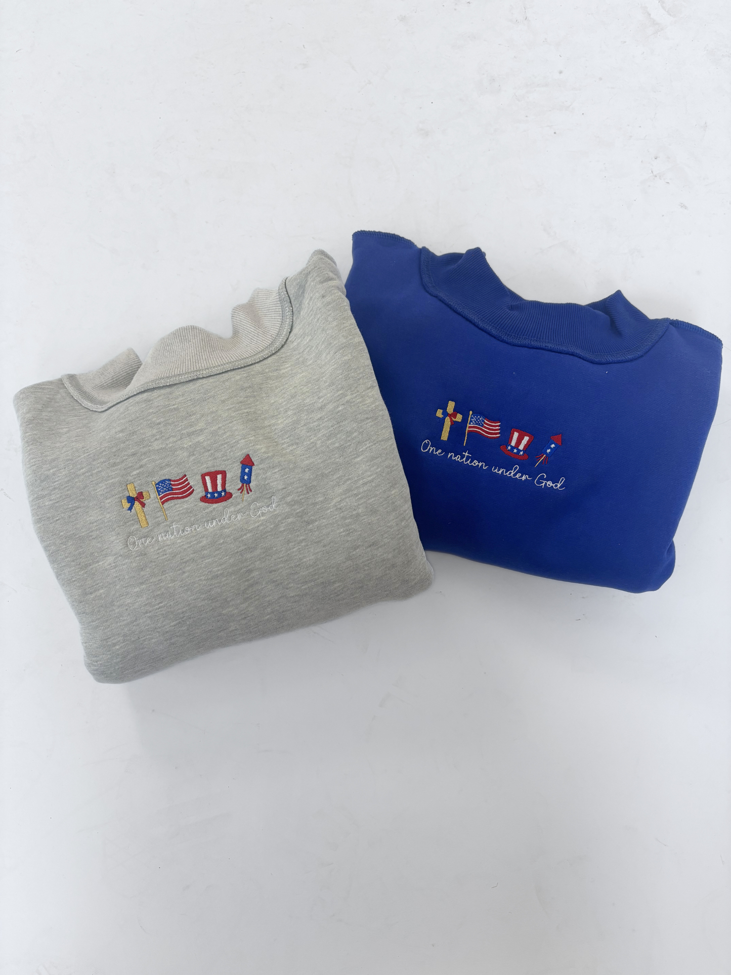 Tilly One Nation Embroidered Reversible Oversized Mockneck Crew