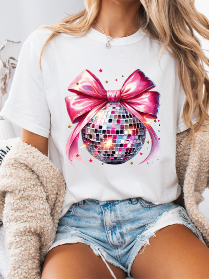 Disco Babe Bow Graphic Tee