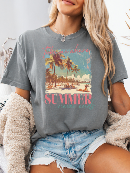 Take Me Where Summer Never Ends Graphic Tee