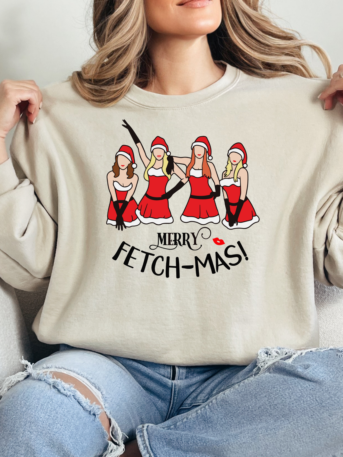 Shop Merry Fetch-Mas Christmas Graphic online at Willow Boutique – best boutique for women’s fashion.