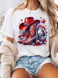 Red White and Disco Graphic Tee