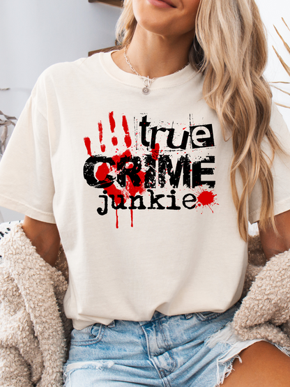True Crime Junkie Graphic